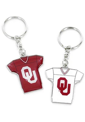 Oklahoma Sooners Reversible Keychain - Red