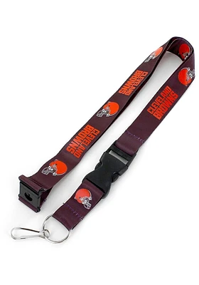 Cleveland Browns Team Color Lanyard - Brown