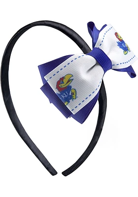 Kansas Jayhawks 2-Toned Bow Youth Headband