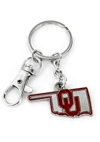 Oklahoma Sooners Heavyweight Keychain - Red