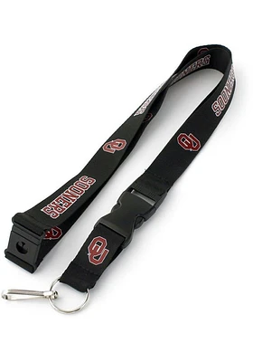 Oklahoma Sooners Team Style Lanyard - Black