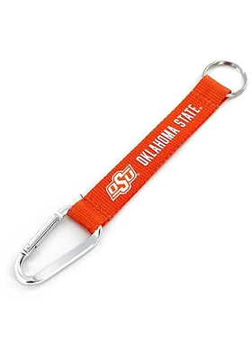 Oklahoma State Cowboys Carabiner Lanyard Keychain - Orange