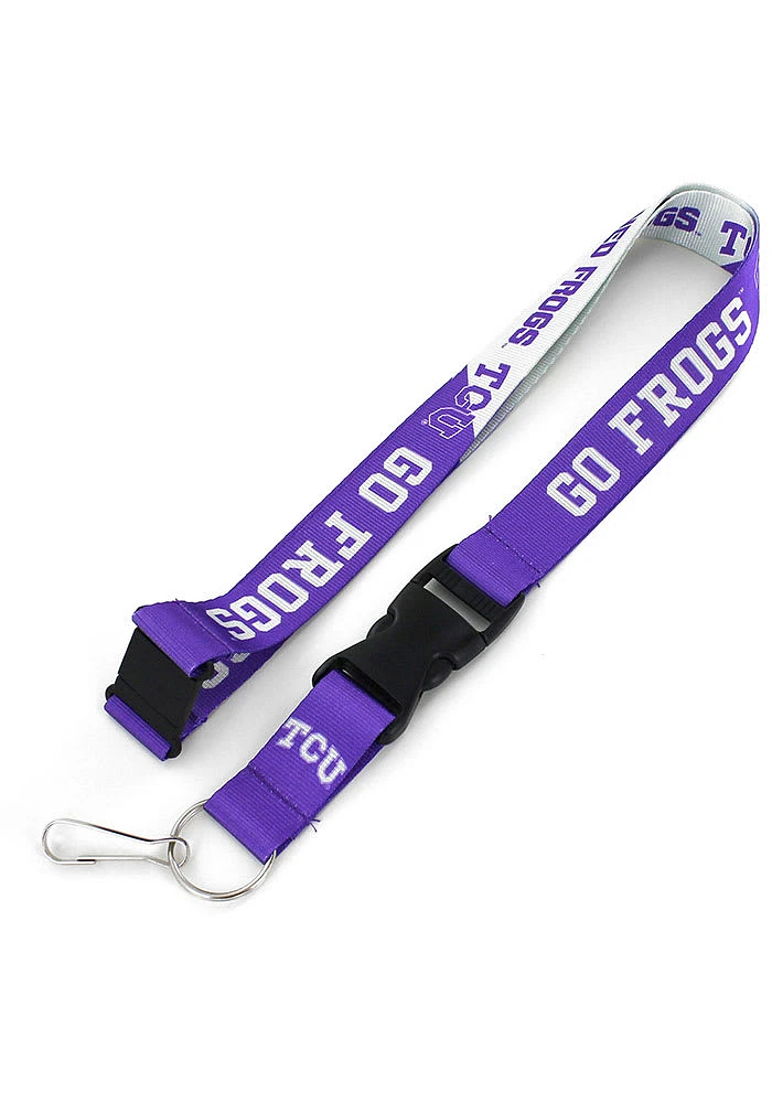 TCU Horned Frogs Slogan Lanyard - Purple