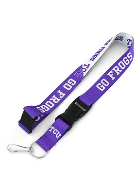 TCU Horned Frogs Slogan Lanyard - Purple