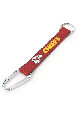 Kansas City Chiefs Carabiner Lanyard Keychain - Red