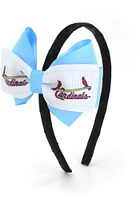 St Louis Cardinals 2 Tone Bow Youth Headband