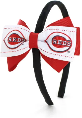 Cincinnati Reds 2 Tone Bow Youth Headband