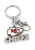 Kansas City Chiefs Heavyweight Silver Keychain - Silver