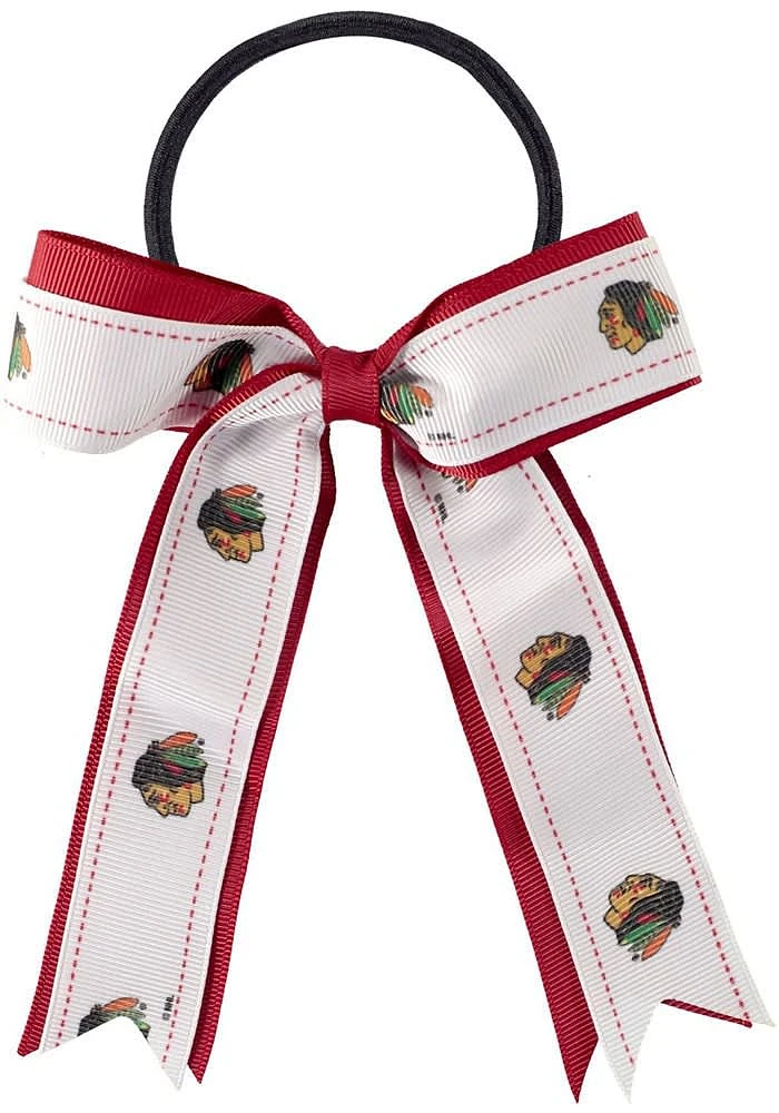 Chicago Blackhawks Bow Kids Hair Ribbons