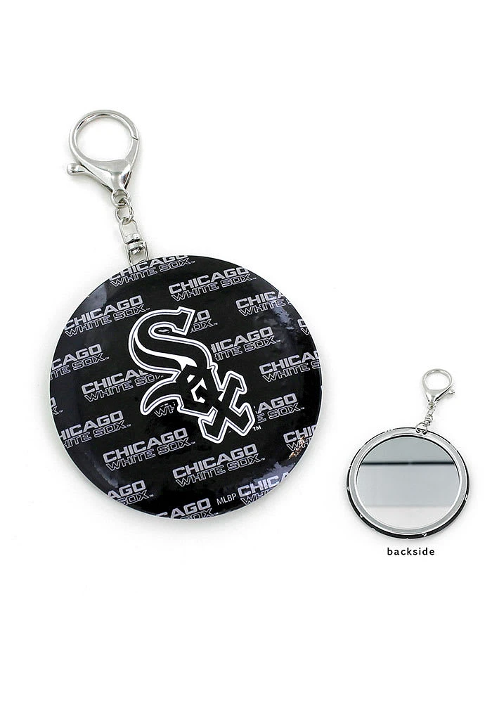 Chicago White Sox Mirror Keychain - Black