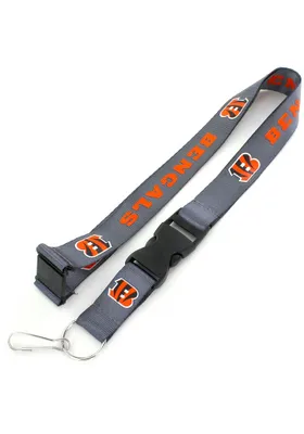 Cincinnati Bengals Charcoal Lanyard