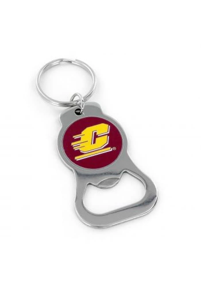 Central Michigan Chippewas Bottle Opener Keychain - Maroon