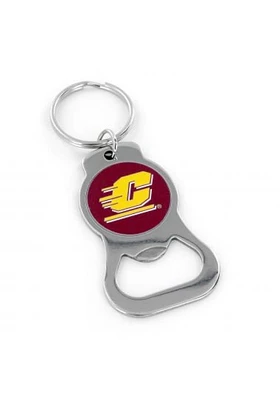 Central Michigan Chippewas Bottle Opener Keychain - Maroon