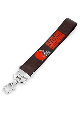 Cleveland Browns Deluxe Wristlet Keychain - Brown