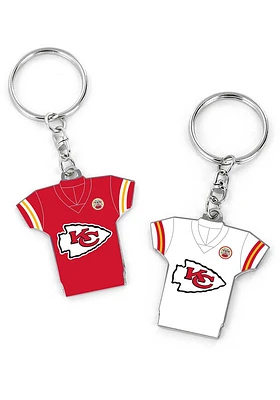 Kansas City Chiefs Home and Away Jersey Keychain - Red