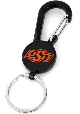 Oklahoma State Cowboys Metal Carabiner Keychain - Orange