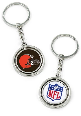 Cleveland Browns Spinning Keychain - Orange