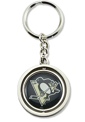 Pittsburgh Penguins Spinning Keychain - Yellow