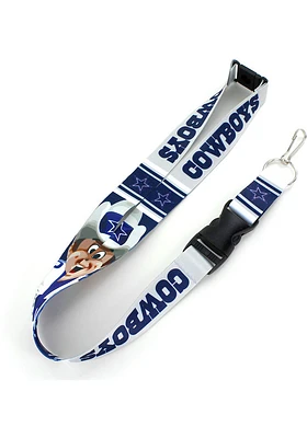 Dallas Cowboys Mascot Lanyard - Blue