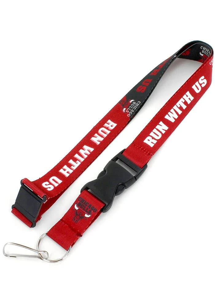 Chicago Bulls Slogan Lanyard - Red