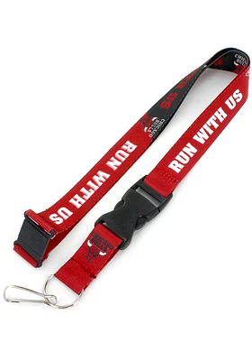 Chicago Bulls Slogan Lanyard - Red