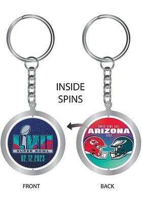 Kansas City Chiefs 2022 SB Dueling Keychain - Silver