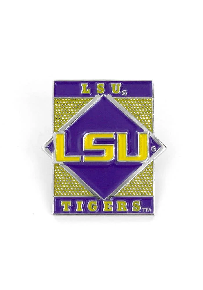 LSU Tigers Souvenir Diamond Pin - Purple