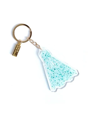 Kansas City floral watercolor design Keychain