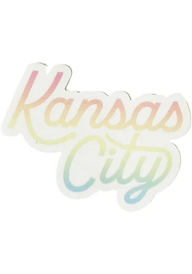 Kansas City Kansas City script design Stickers - Red