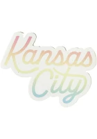 Kansas City Kansas City script design Stickers - Red