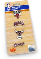 Chicago Bulls Souvenir 4 Piece Pin - Red