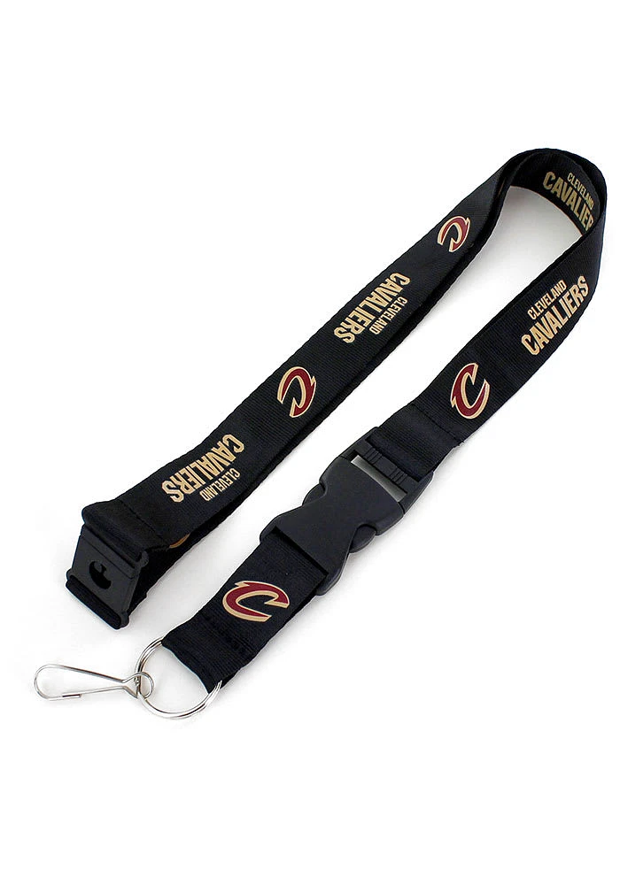 Cleveland Cavaliers Black Lanyard - Maroon