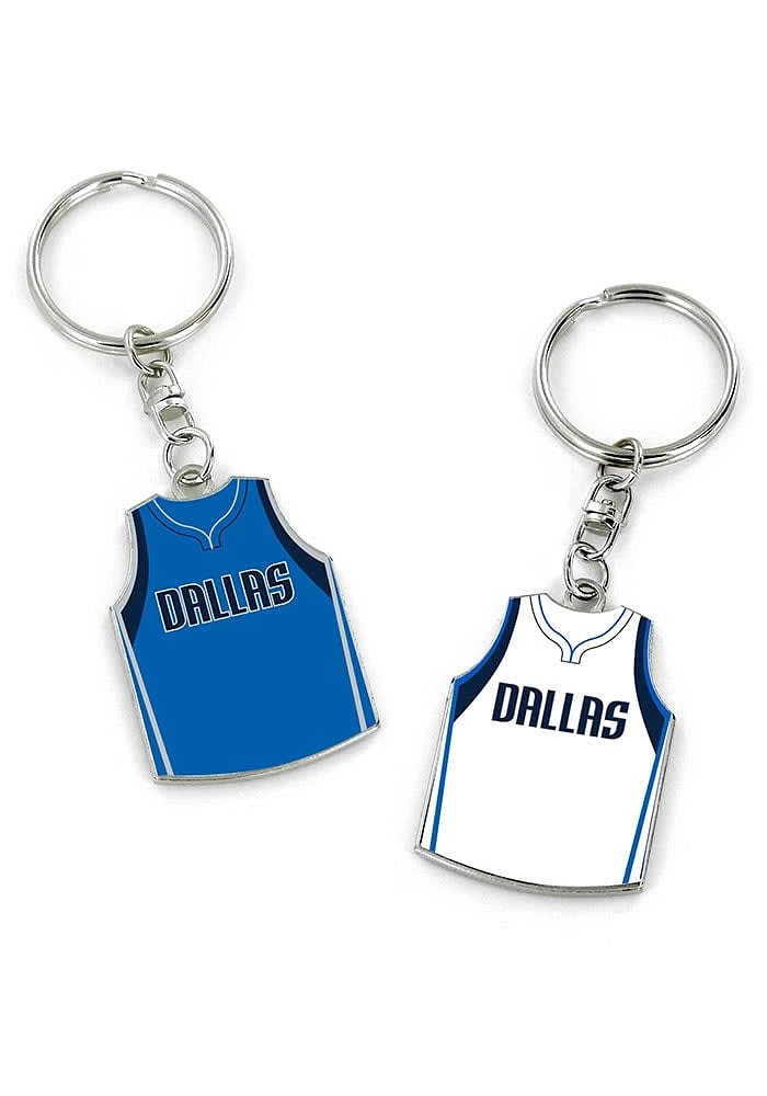 Dallas Mavericks Reversible Jersey Keychain - Navy Blue