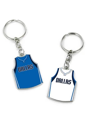 Dallas Mavericks Reversible Jersey Keychain - Navy Blue