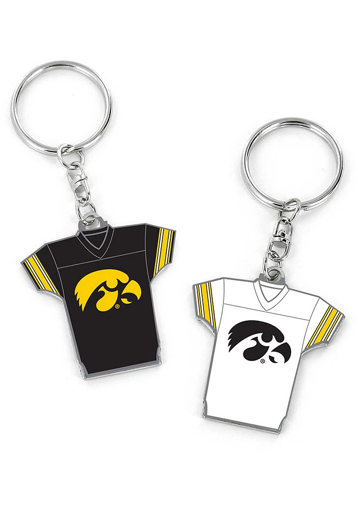 Iowa Hawkeyes Reversible Jersey Keychain - Yellow