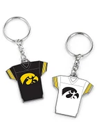 Iowa Hawkeyes Reversible Jersey Keychain - Yellow