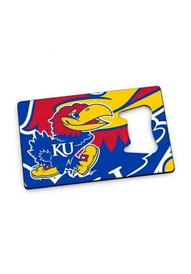 Kansas Jayhawks Credit Card Bottle Opener Magnet