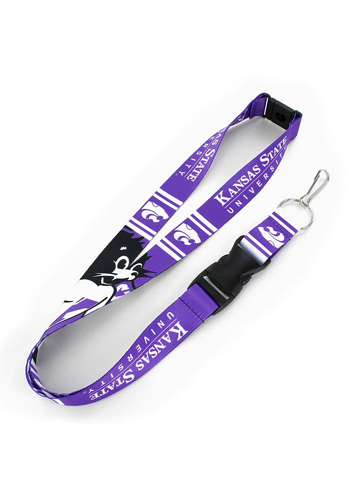 K-State Wildcats Mascot Lanyard - Purple