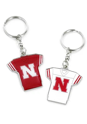 Nebraska Cornhuskers Reversible Jersey Keychain - Red