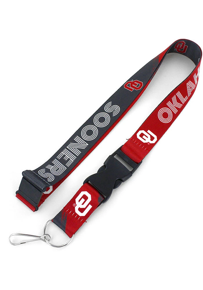 Oklahoma Sooners Crossfade Lanyard - Red