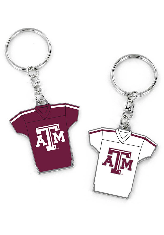 Texas A&M Aggies Reversible Jersey Keychain - Maroon