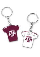 Texas A&M Aggies Reversible Jersey Keychain - Maroon