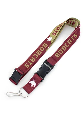 Texas State Bobcats Slogan Lanyard - Maroon