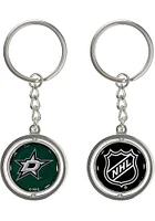 Dallas Stars Spinning Logo Keychain - Green