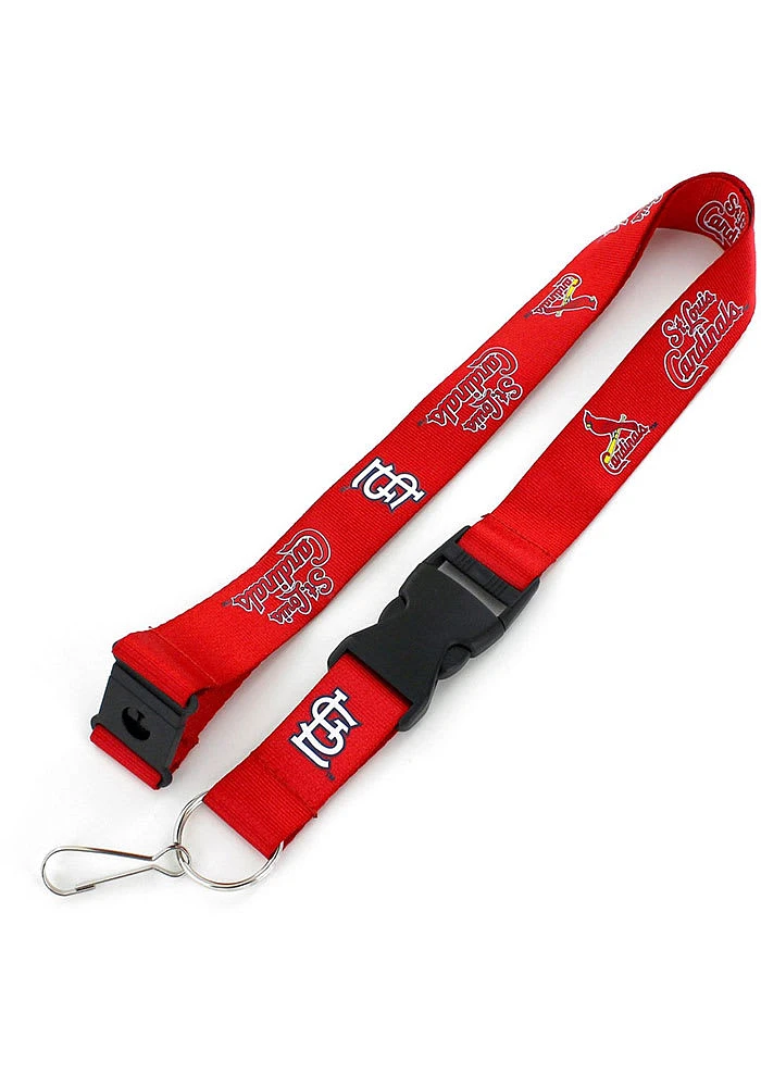 St Louis Cardinals Red Buckle Lanyard - Red
