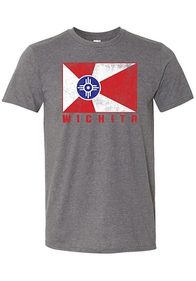 Wichita Grey Flag Short Sleeve T Shirt
