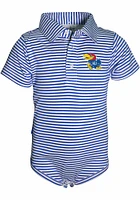 Kansas Jayhawks Baby Blue Carson Short Sleeve One Piece Polo