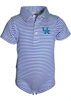 Kentucky Wildcats Baby Blue Carson Short Sleeve One Piece Polo