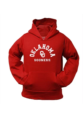 Oklahoma Sooners Youth Cardinal Parker No 1 Long Sleeve Hoodie