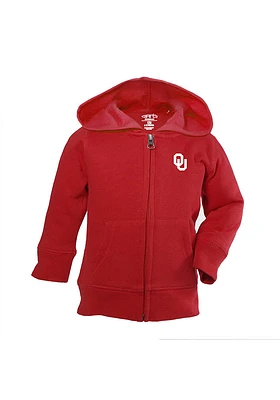 Oklahoma Sooners Baby Henry Long Sleeve Full Zip Sweatshirt - Cardinal